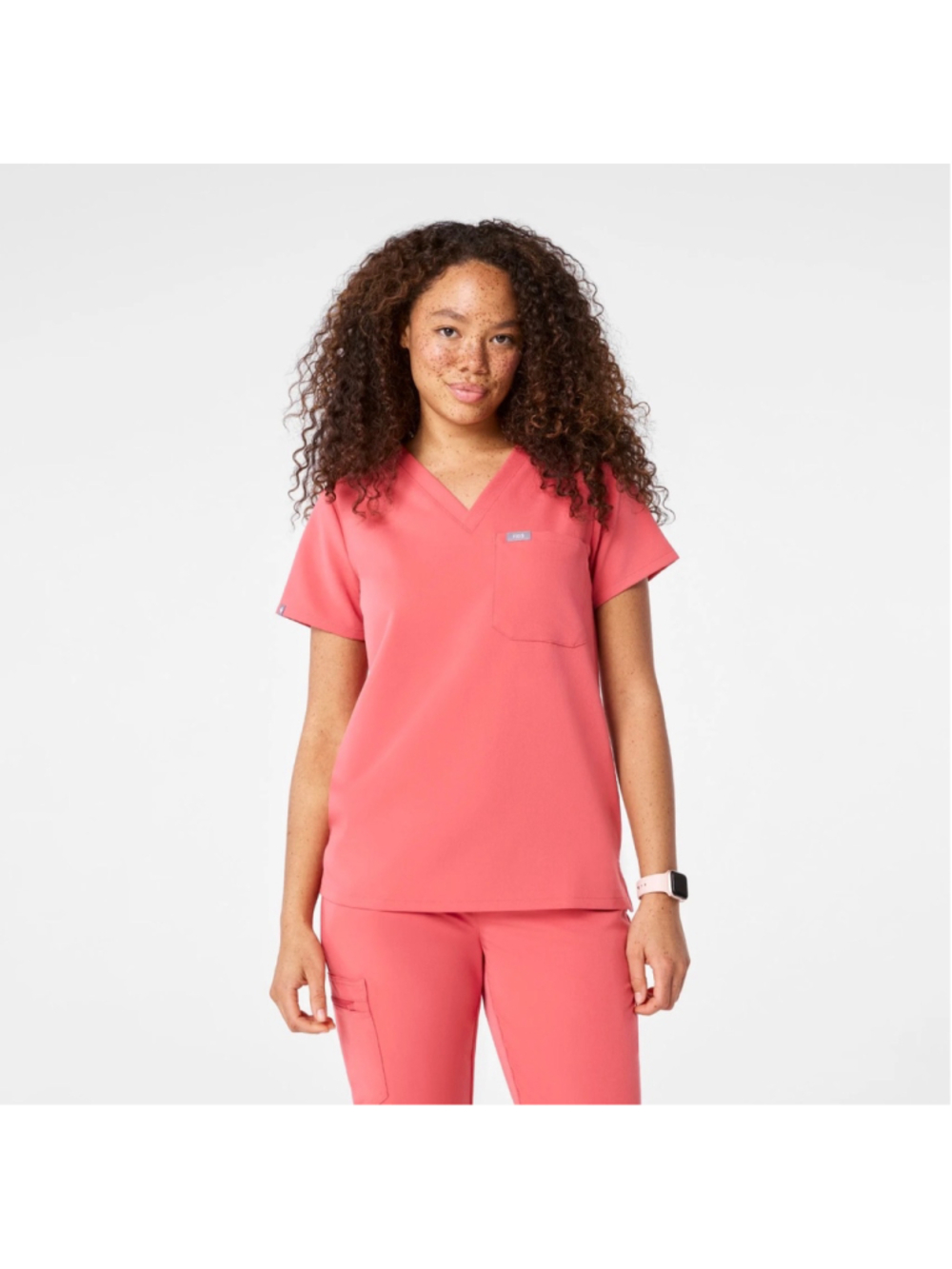 FIGS Scrub Pink Set of 2 Tops & 2 Bottoms Size XXL Tall Nurse Uniform Drawstring